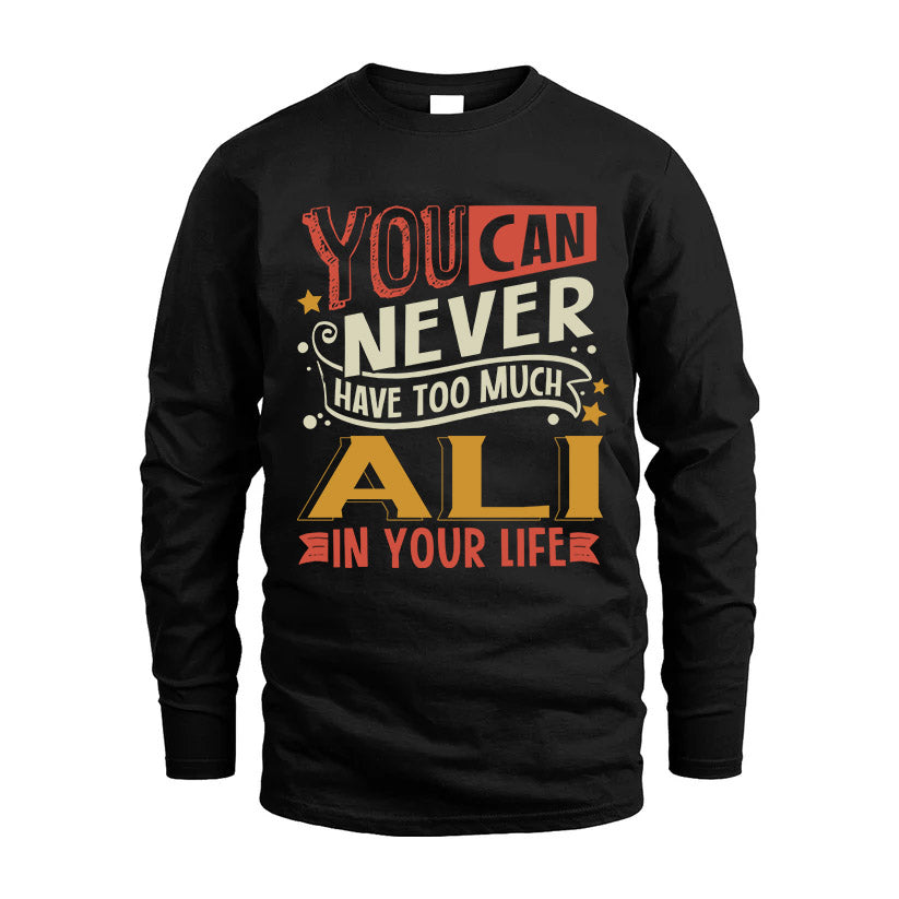 ALI NO2-TT36 Personalized Funny Quote Apparel