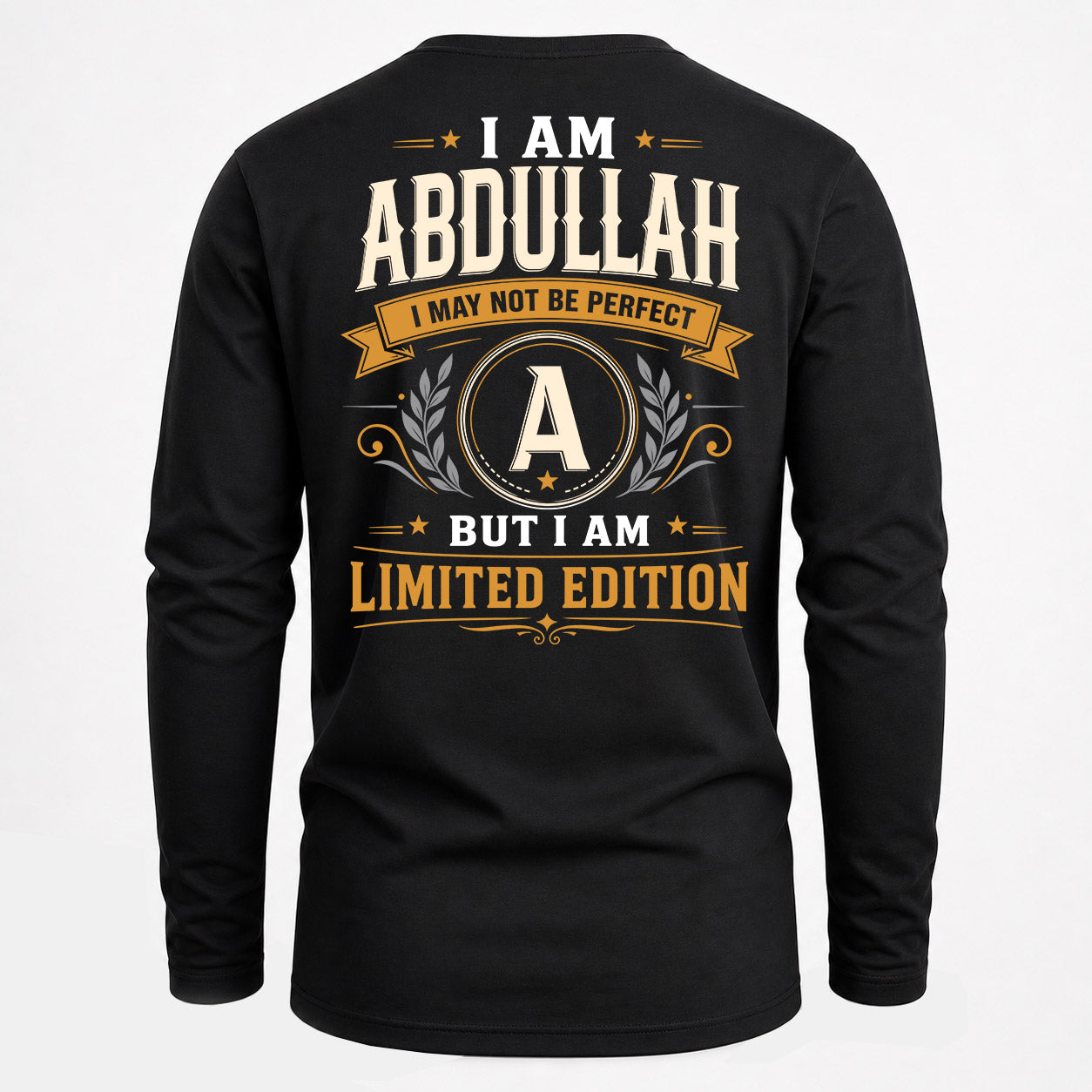 ABDULLAH  EDI-TT36 Personalized Funny Quote Apparel