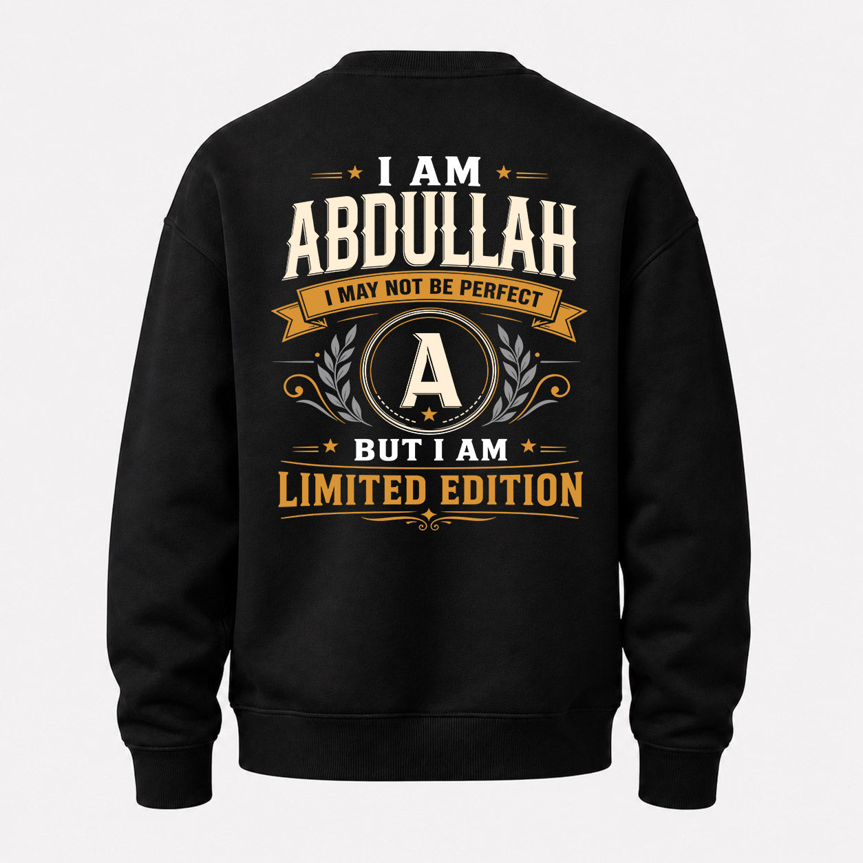 ABDULLAH  EDI-TT36 Personalized Funny Quote Apparel
