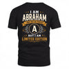 ABRAHAM  EDI-TT36 Personalized Funny Quote Apparel