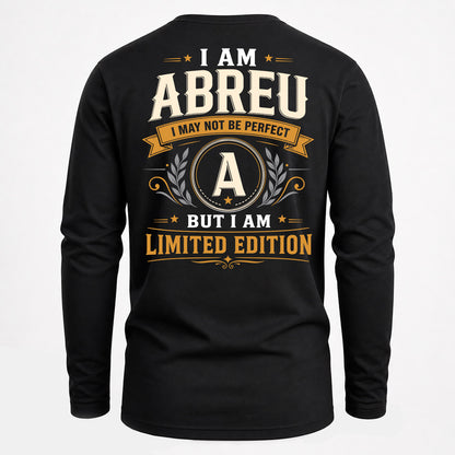 ABREU  EDI-TT36 Personalized Funny Quote Apparel