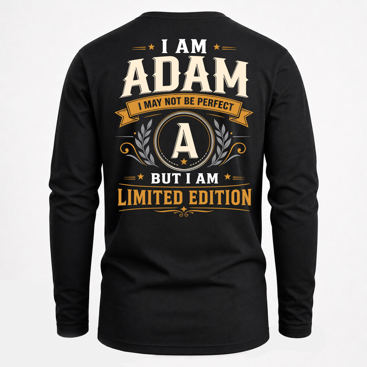 ADAM  EDI-TT36 Personalized Funny Quote Apparel