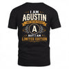 AGUSTIN  EDI-TT36 Personalized Funny Quote Apparel