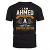 AHMED  EDI-TT36 Personalized Funny Quote Apparel