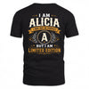 ALICIA  EDI-TT36 Personalized Funny Quote Apparel