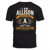 ALLISON  EDI-TT36 Personalized Funny Quote Apparel