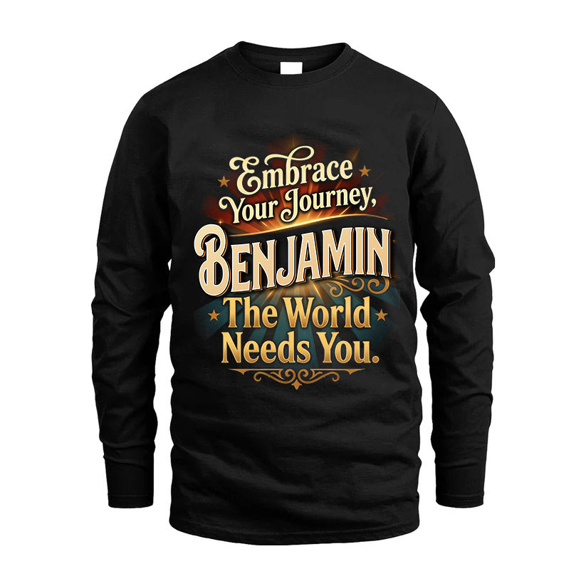 BENJAMIN L04-TT36 Personalized Funny Quote Apparel