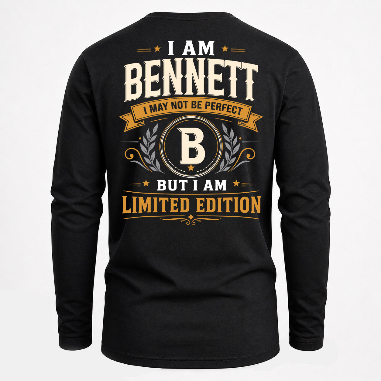 BENNETT  EDI-TT36 Personalized Funny Quote Apparel