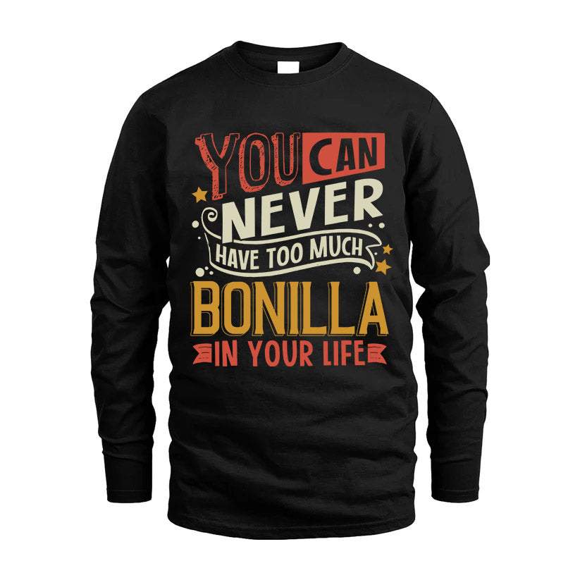 BONILLA  NO2-TT36 Personalized Funny Quote Apparel