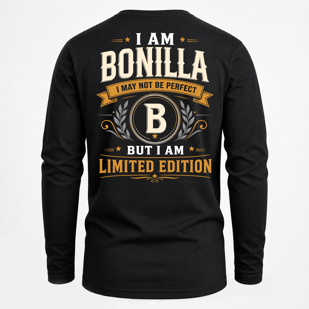 BONILLA  EDI-TT36 Personalized Funny Quote Apparel