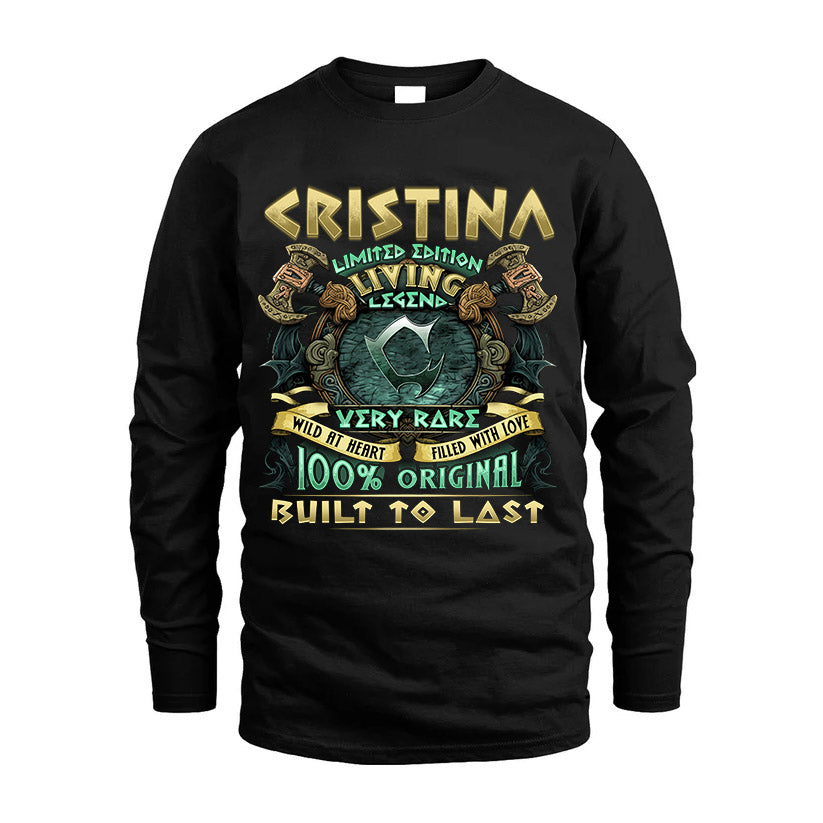 CRISTINA  VKI-TT36 Personalized Funny Quote Apparel