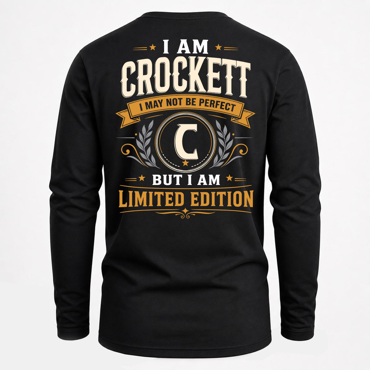 CROCKETT EDI-TT36 Personalized Funny Quote Apparel