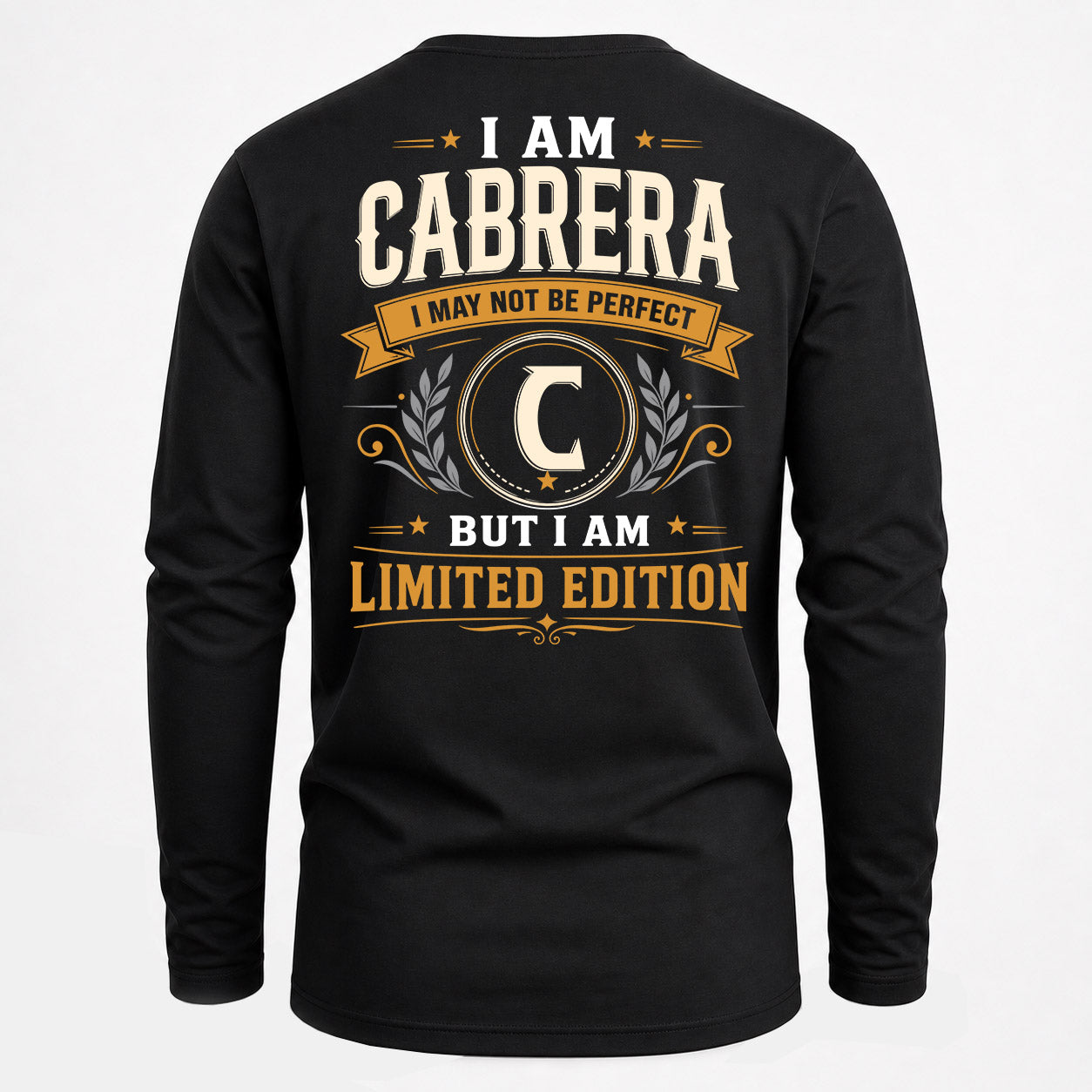 CABRERA  EDI-TT36 Personalized Funny Quote Apparel