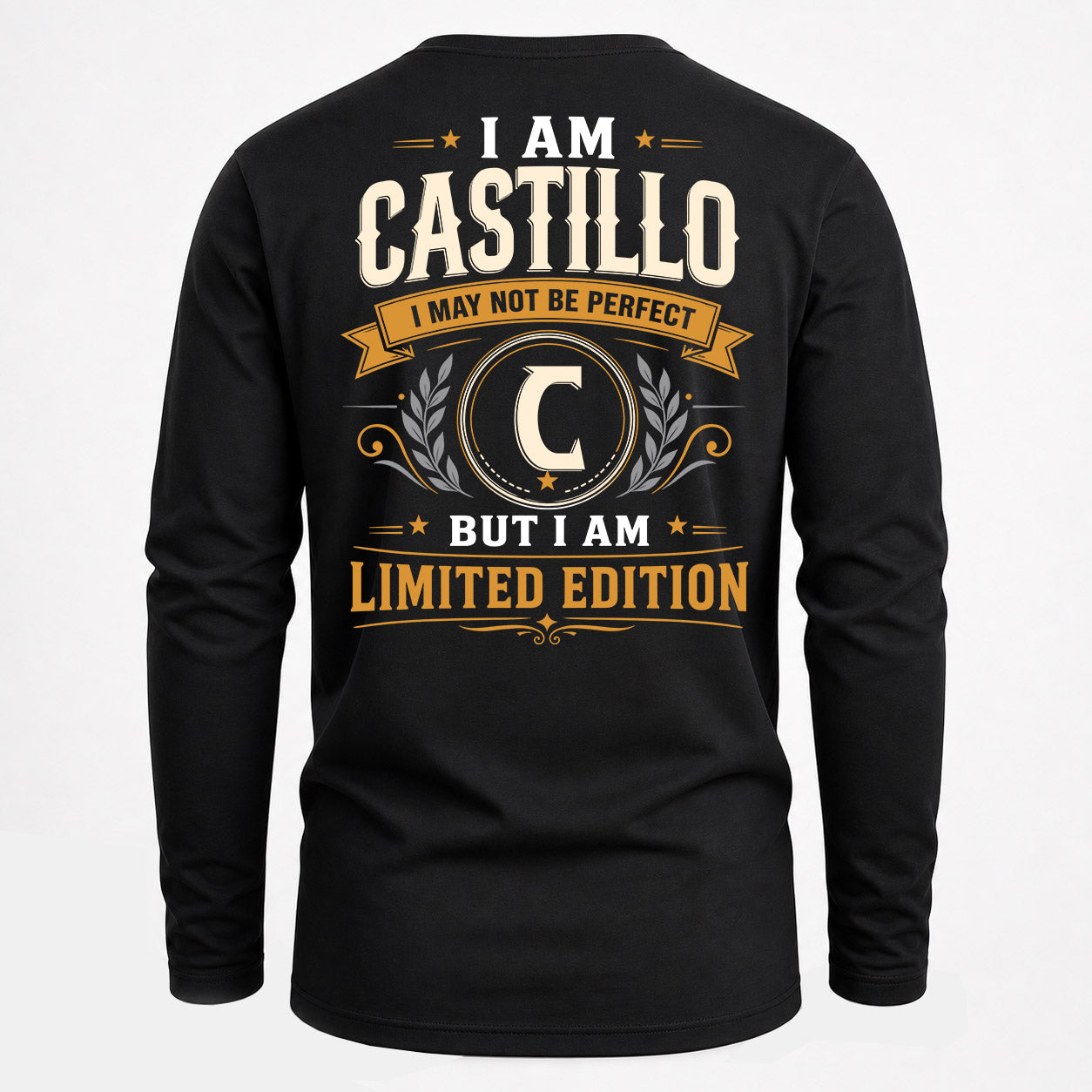 CASTILLO  EDI-TT36 Personalized Funny Quote Apparel