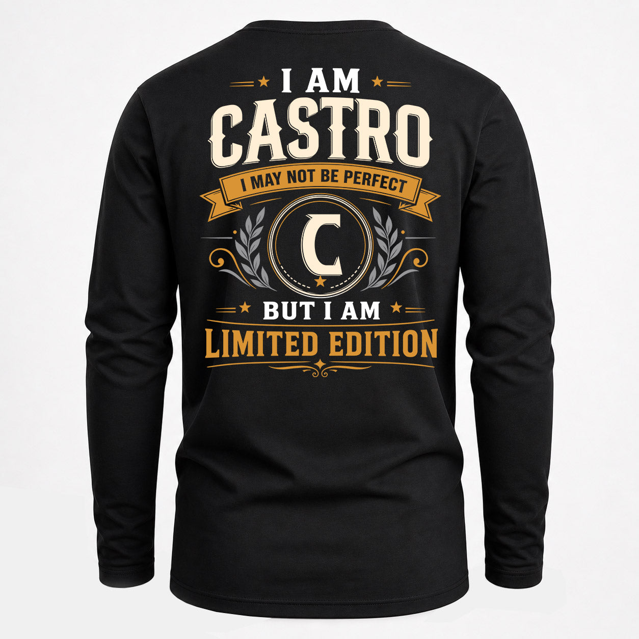 CASTRO  EDI-TT36 Personalized Funny Quote Apparel