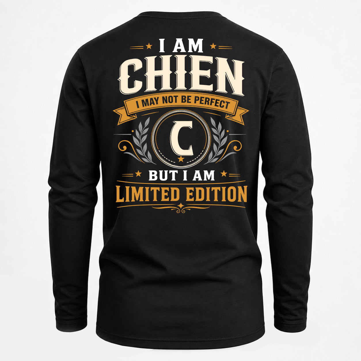 CHIEN  EDI-TT36 Personalized Funny Quote Apparel