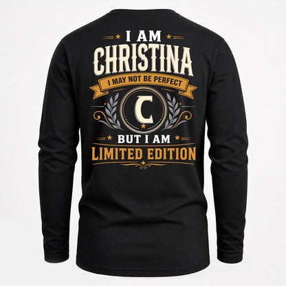 CHRISTINA  EDI-TT36 Personalized Funny Quote Apparel