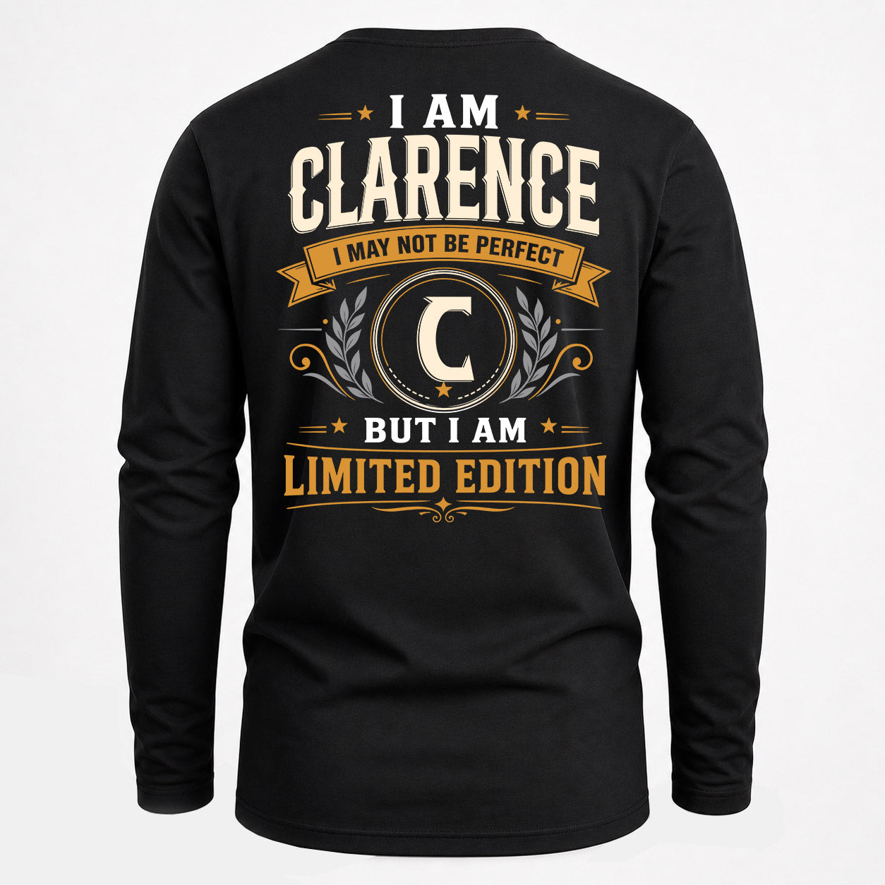 CLARENCE  EDI-TT36 Personalized Funny Quote Apparel