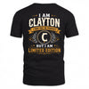 CLAYTON  EDI-TT36 Personalized Funny Quote Apparel
