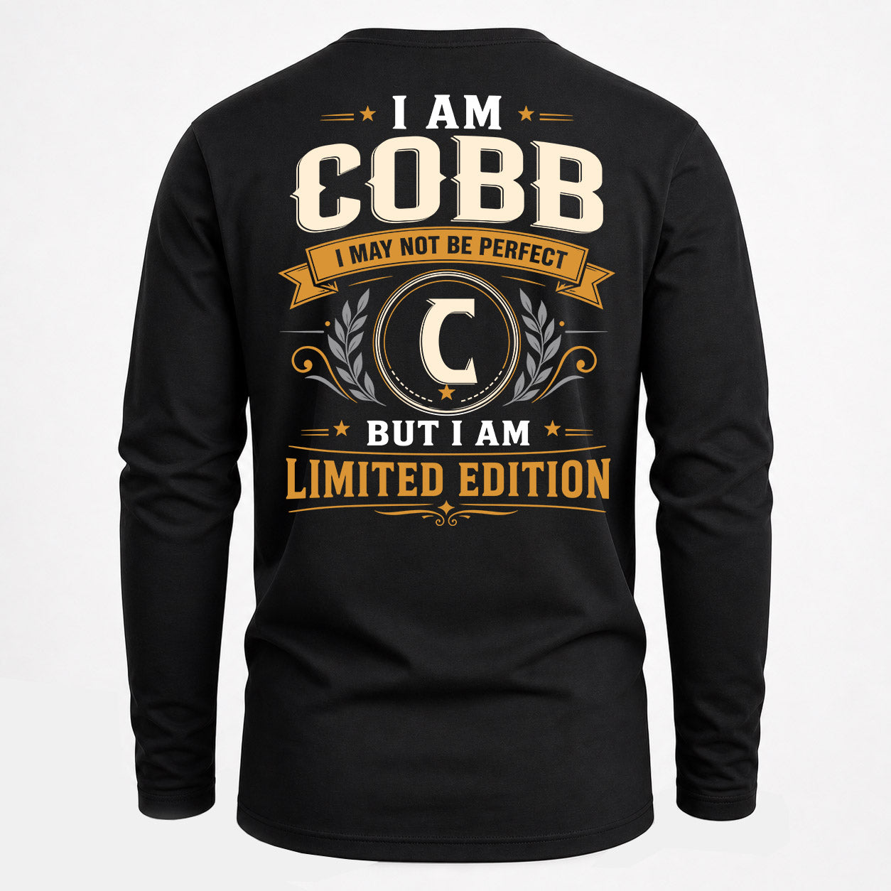 COBB  EDI-TT36 Personalized Funny Quote Apparel