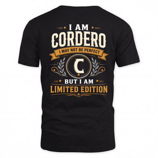 CORDERO  EDI-TT36 Personalized Funny Quote Apparel
