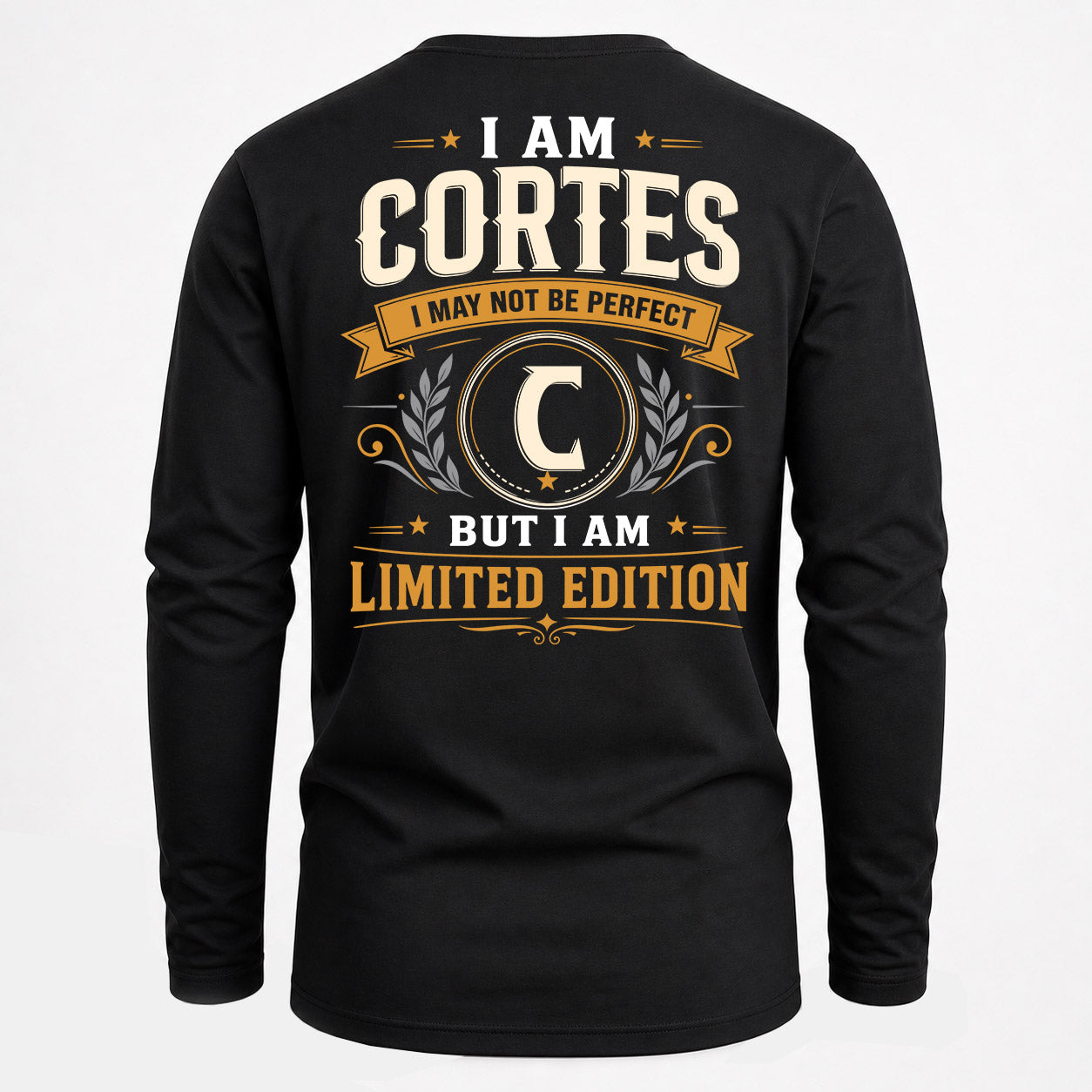 CORTES  EDI-TT36 Personalized Funny Quote Apparel