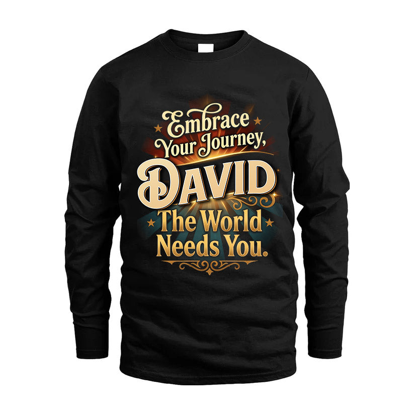 DAVID L04-TT36 Personalized Funny Quote Apparel