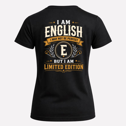 ENGLISH  EDI-TT36 Personalized Funny Quote Apparel