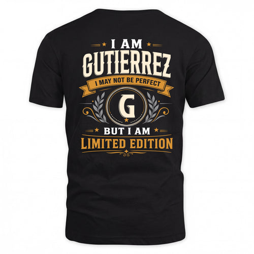 GUTIERREZ  EDI-TT36 Personalized Funny Quote Apparel