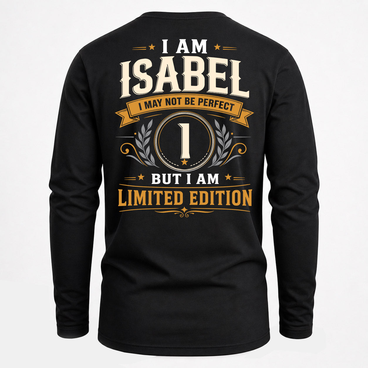 ISABEL  EDI-TT36 Personalized Funny Quote Apparel
