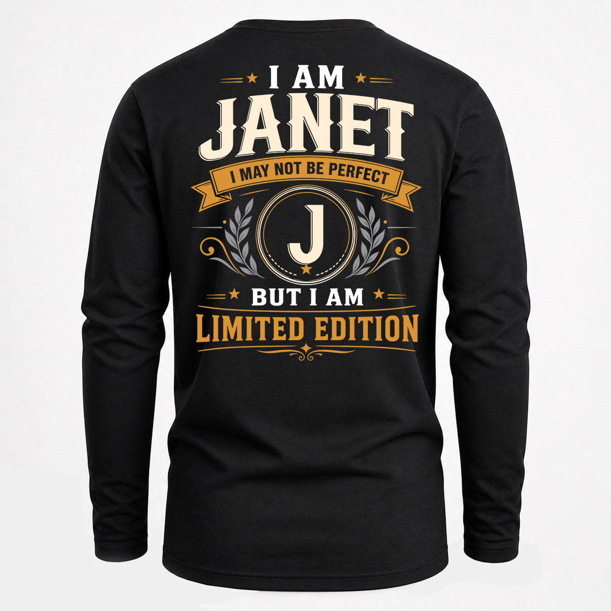 JANET  EDI-TT36 Personalized Funny Quote Apparel