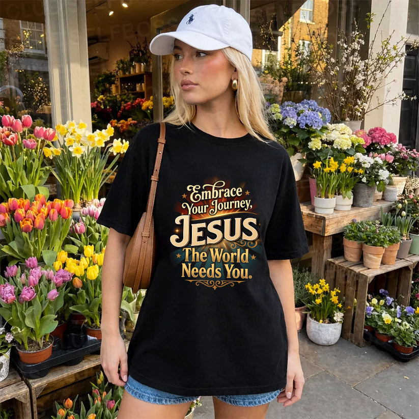 JESUS L04-TT36 Personalized Funny Quote Apparel