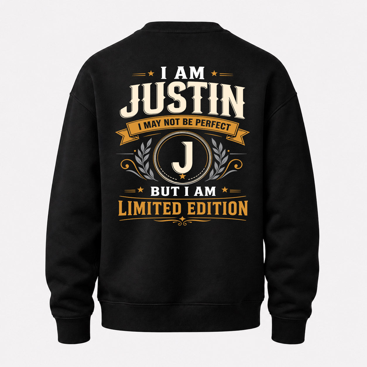 JUSTIN  EDI-TT36 Personalized Funny Quote Apparel