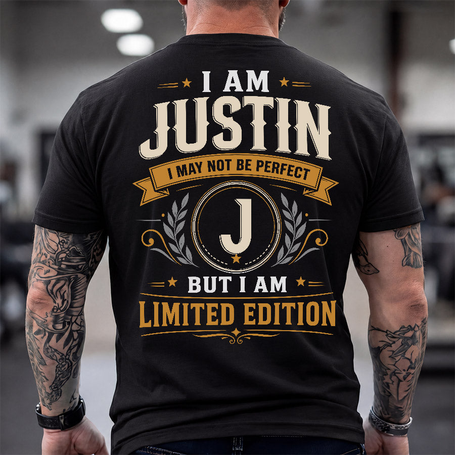 JUSTIN  EDI-TT36 Personalized Funny Quote Apparel