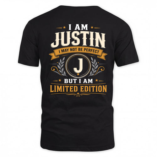 JUSTIN  EDI-TT36 Personalized Funny Quote Apparel