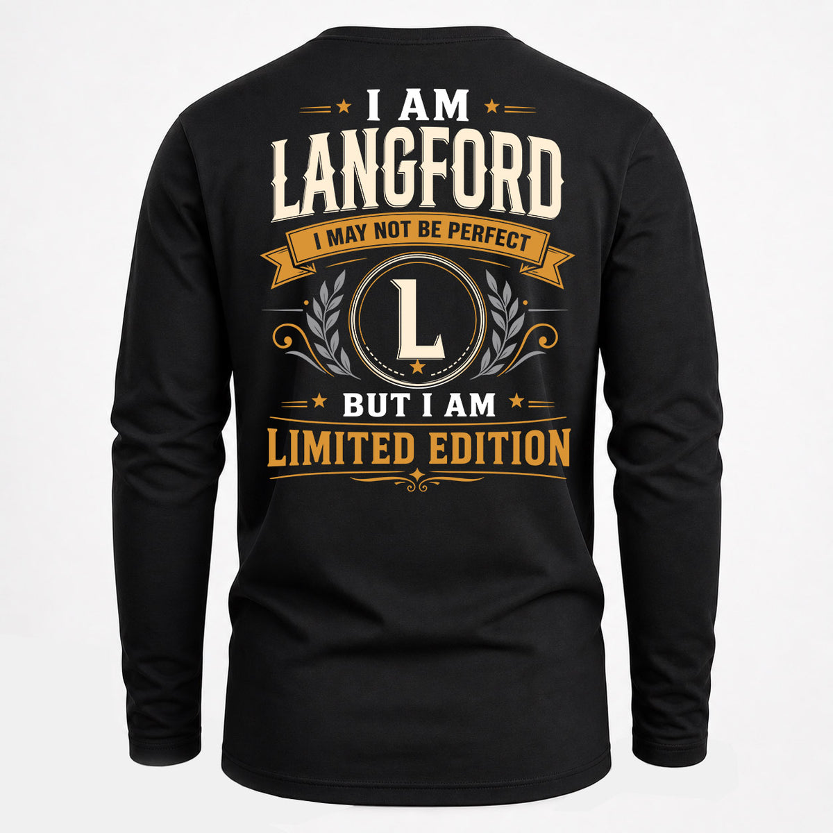 LANGFORD EDI-TT36 Personalized Funny Quote Apparel
