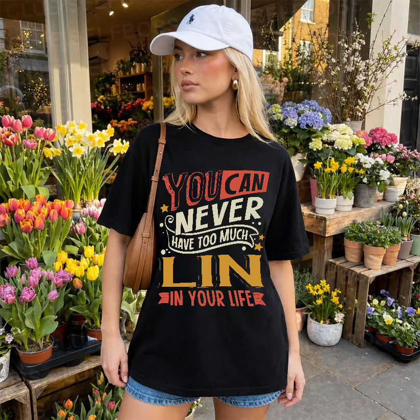LIN NO2-TT36 Personalized Funny Quote Apparel