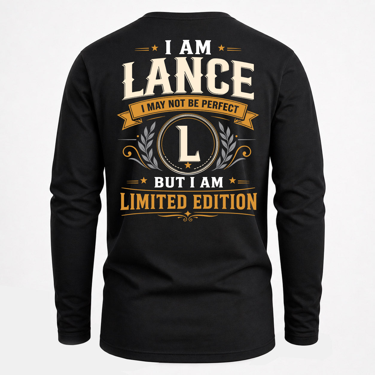 LANCE  EDI-TT36 Personalized Funny Quote Apparel