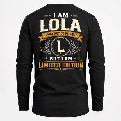 LOLA  EDI-TT36 Personalized Funny Quote Apparel