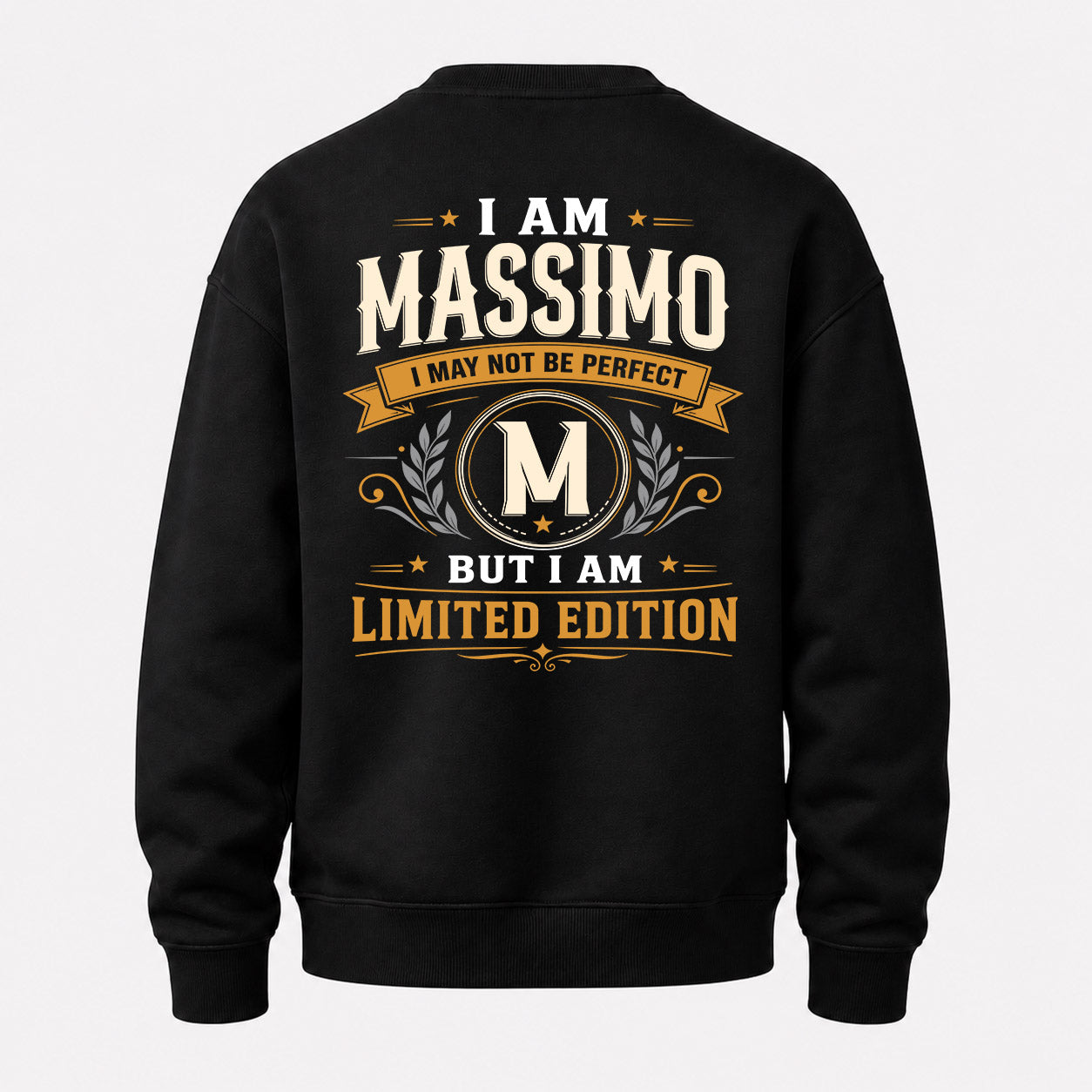 MASSIMO  EDI-TT36 Personalized Funny Quote Apparel