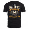 MATHEWS  EDI-TT36 Personalized Funny Quote Apparel