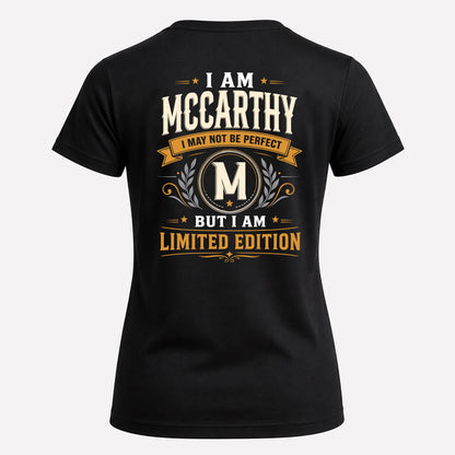 MCCARTHY  EDI-TT36 Personalized Funny Quote Apparel