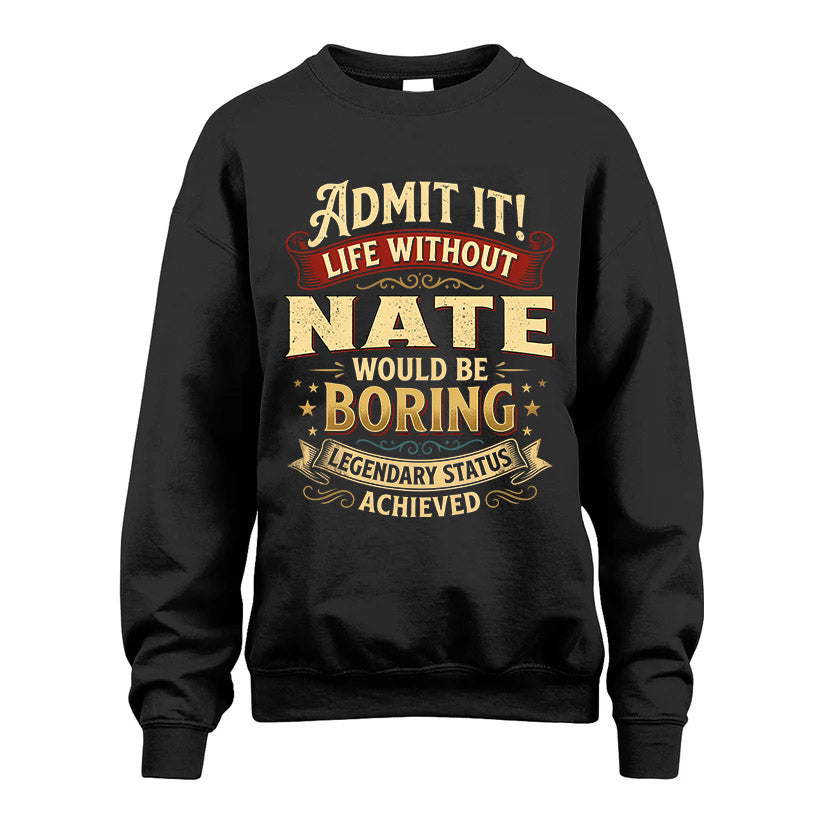 NATE L02-TT36 Personalized Funny Quote Apparel