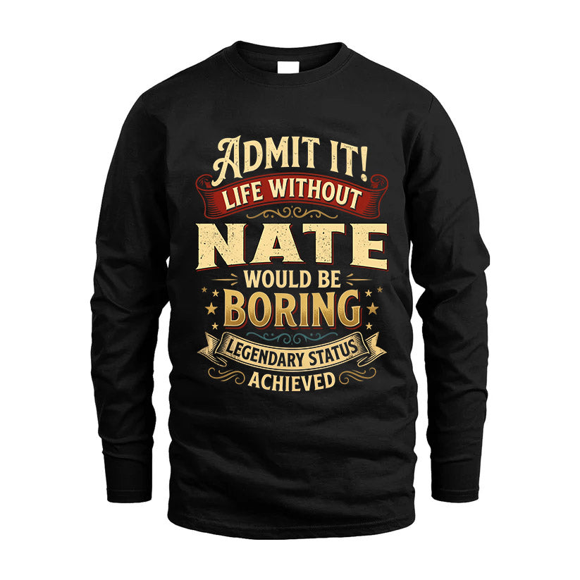 NATE L02-TT36 Personalized Funny Quote Apparel