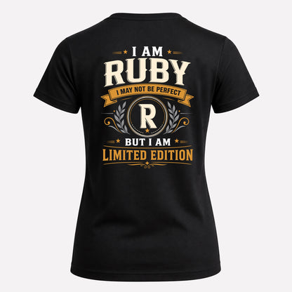 RUBY  EDI-TT36 Personalized Funny Quote Apparel