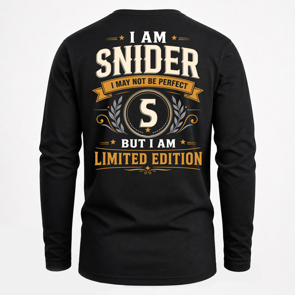 SNIDER EDI-TT36 Personalized Funny Quote Apparel