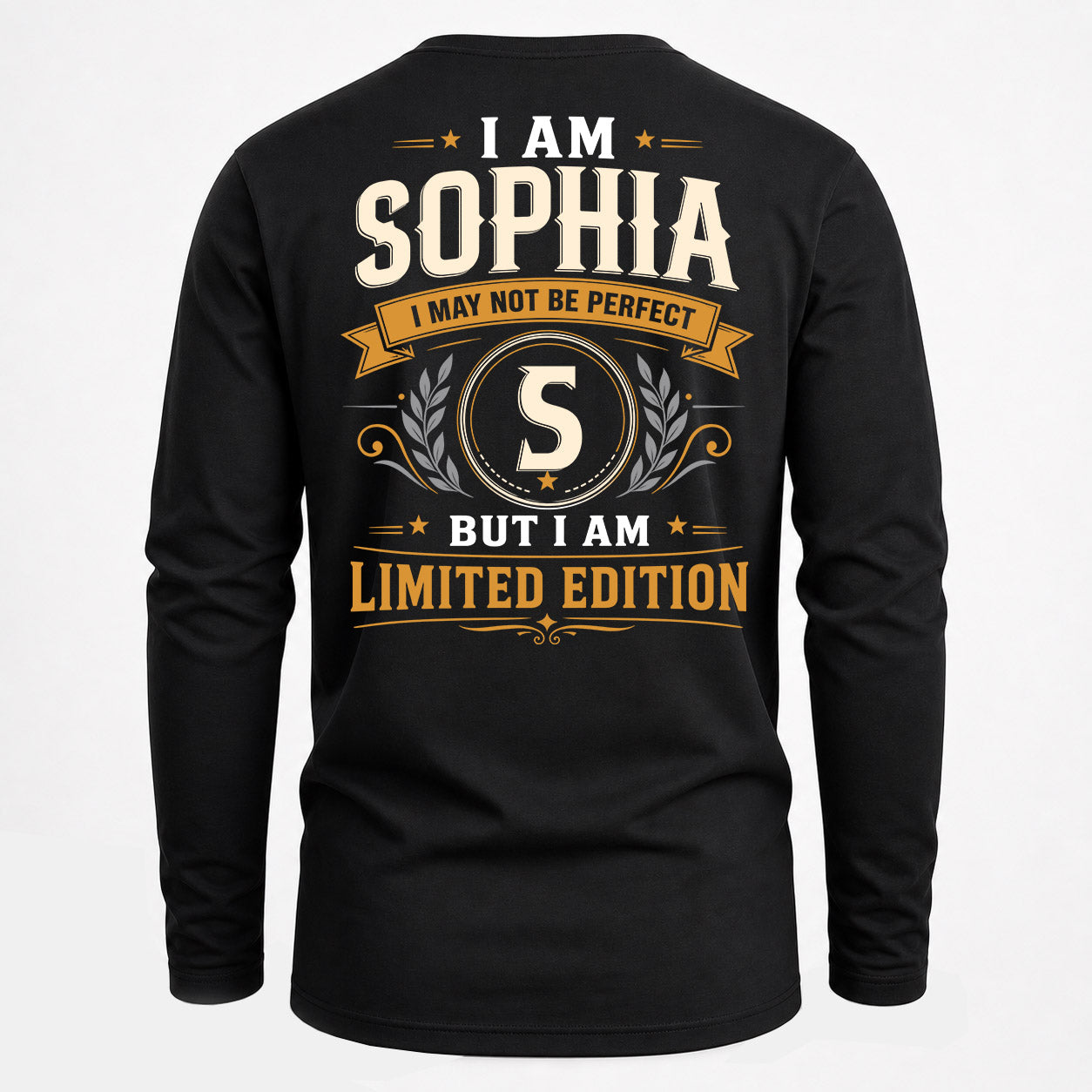 SOPHIA  EDI-TT36 Personalized Funny Quote Apparel