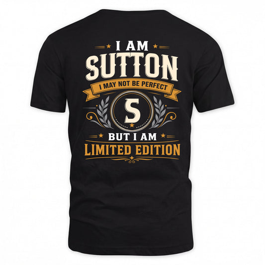 SUTTON  EDI-TT36 Personalized Funny Quote Apparel