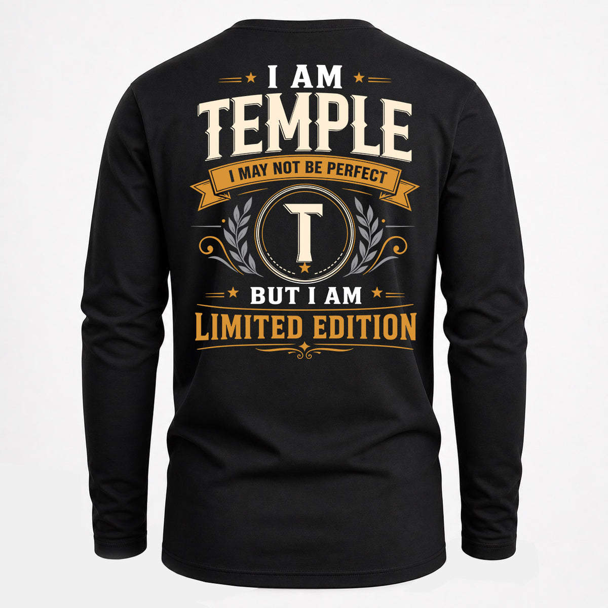 TEMPLE EDI-TT36 Personalized Funny Quote Apparel