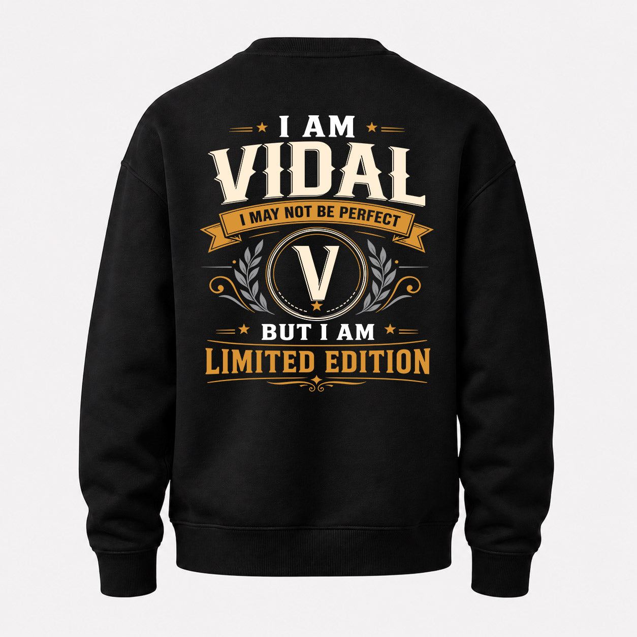 VIDAL  EDI-TT36 Personalized Funny Quote Apparel